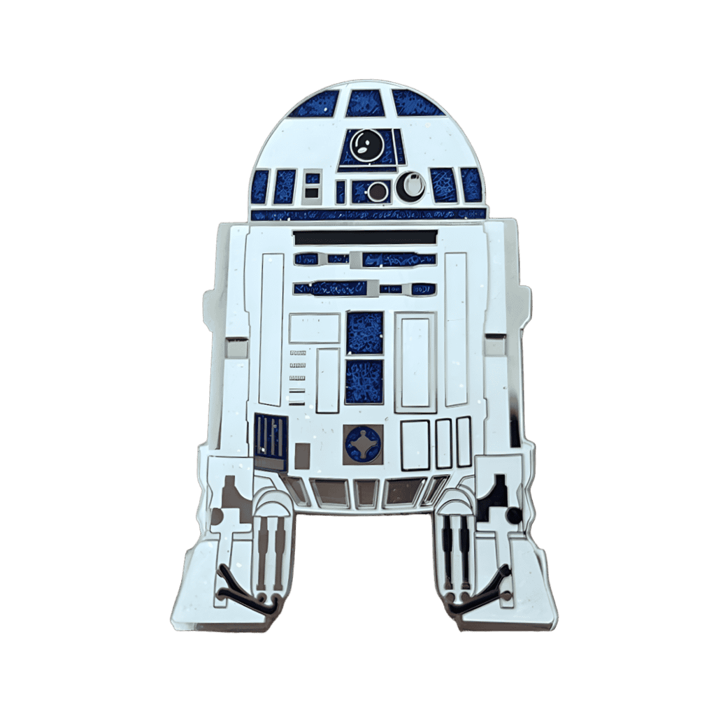 Glitter Front Facing R2D2 Disney pin
