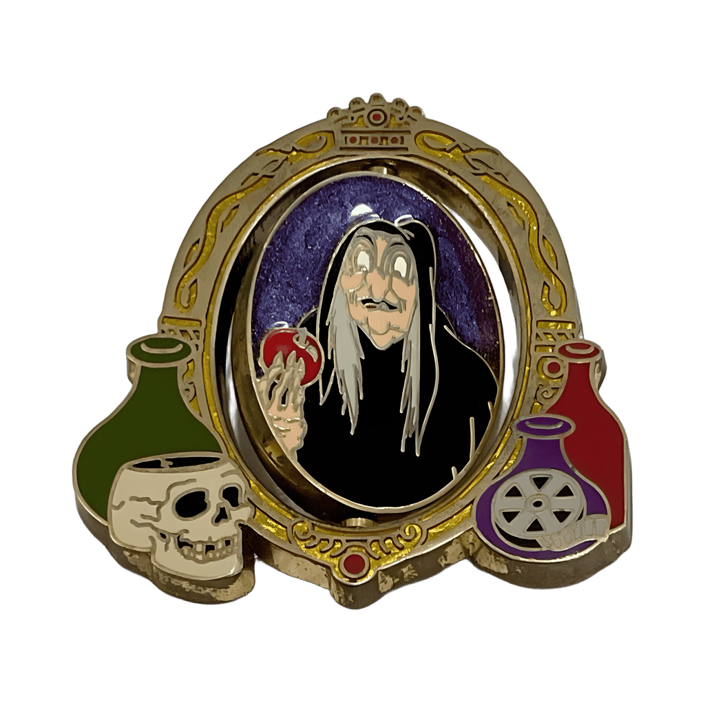 Evil Queen and Old Hag Spinner Disney pin