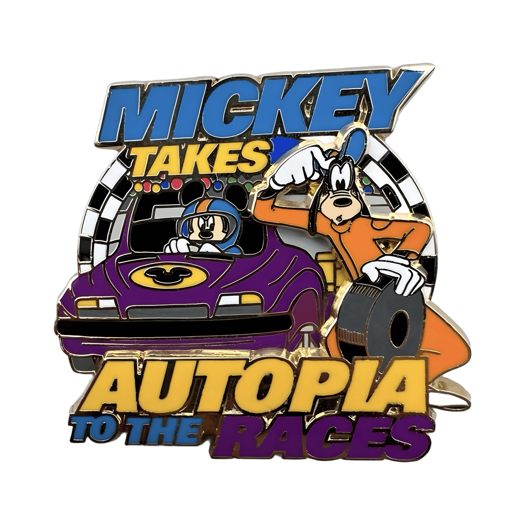Mickey Takes Autopia to the Races - Mickey & Goofy - Cast Member Disney pin