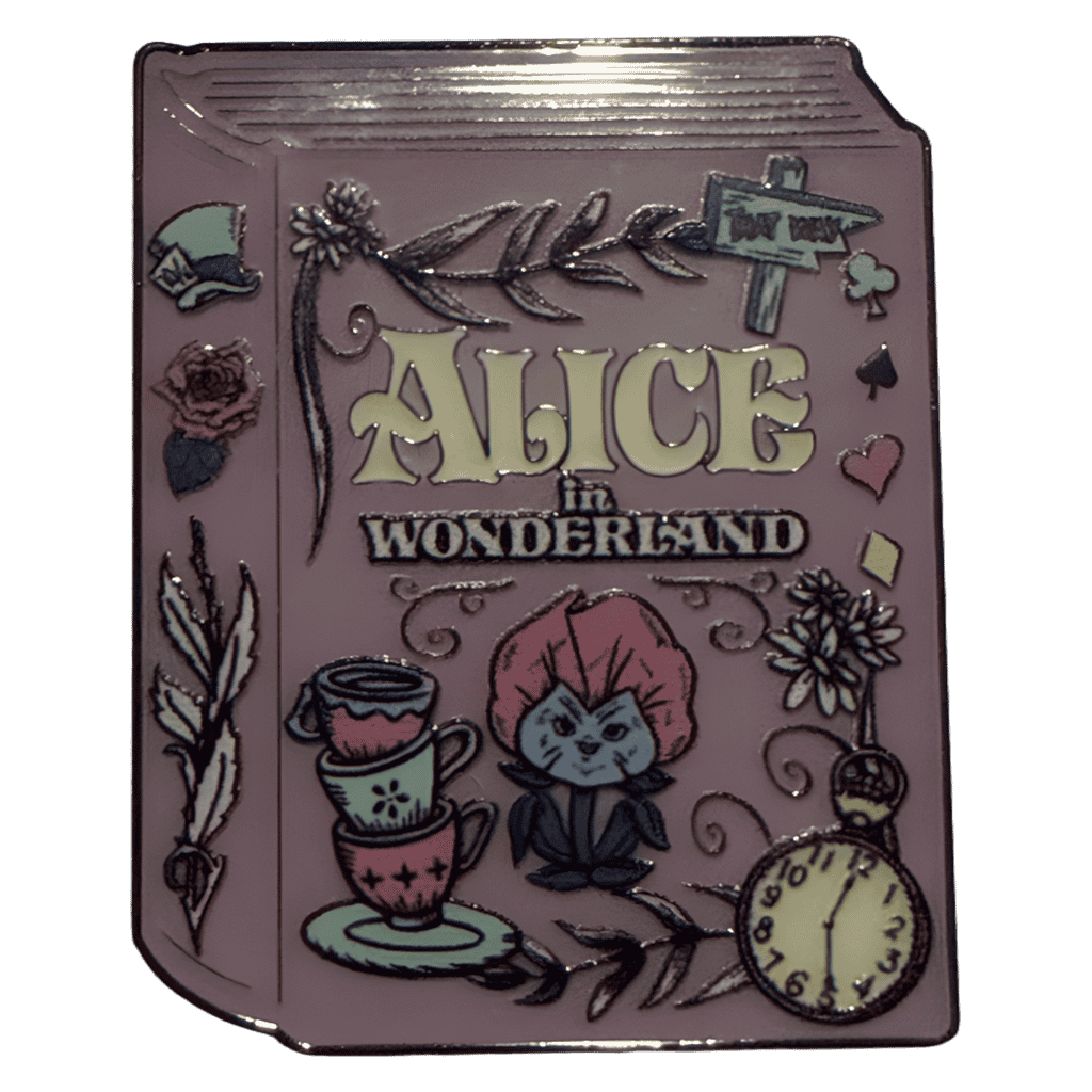 Alice in Wonderland book Disney pin