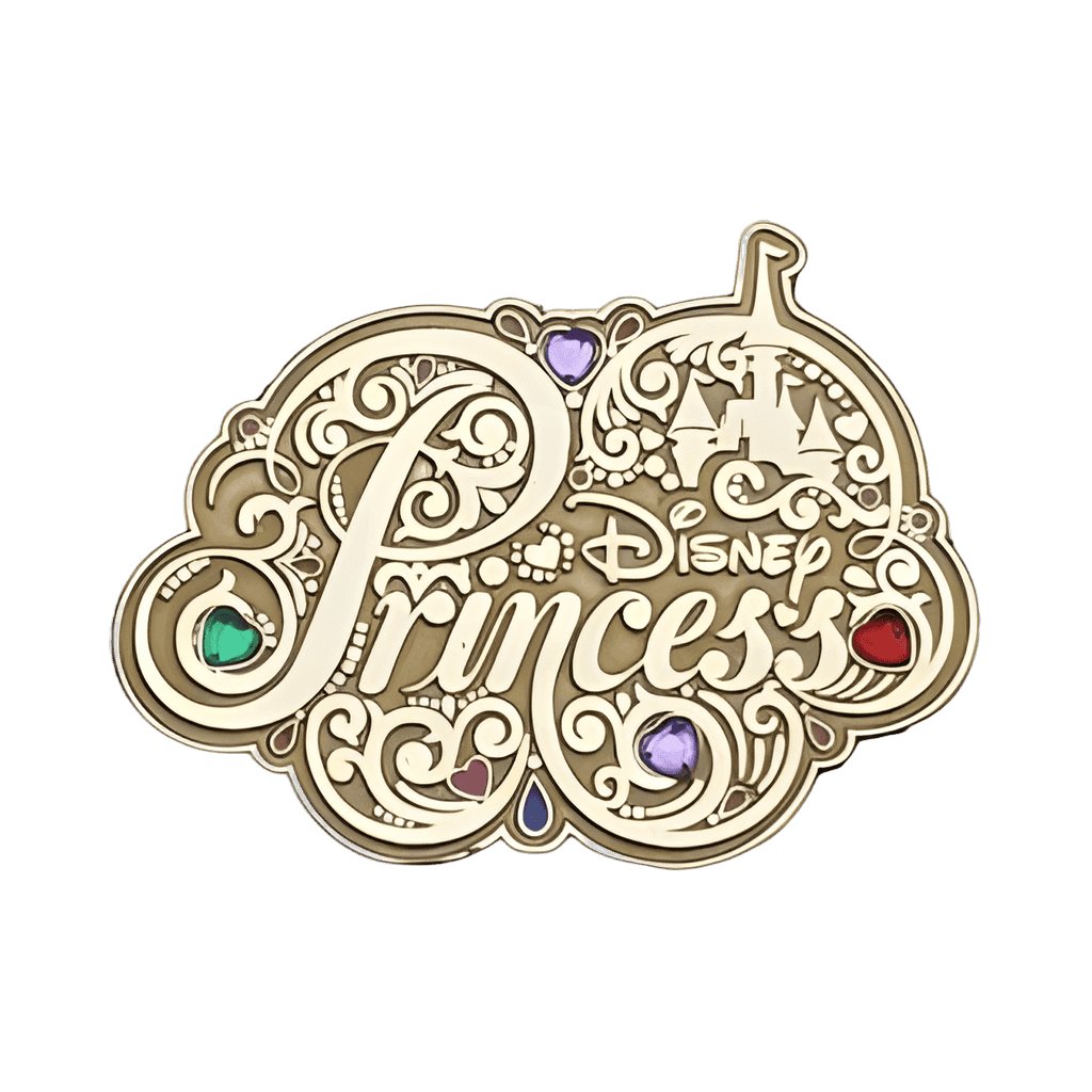 Princess jeweled logo Disney pin
