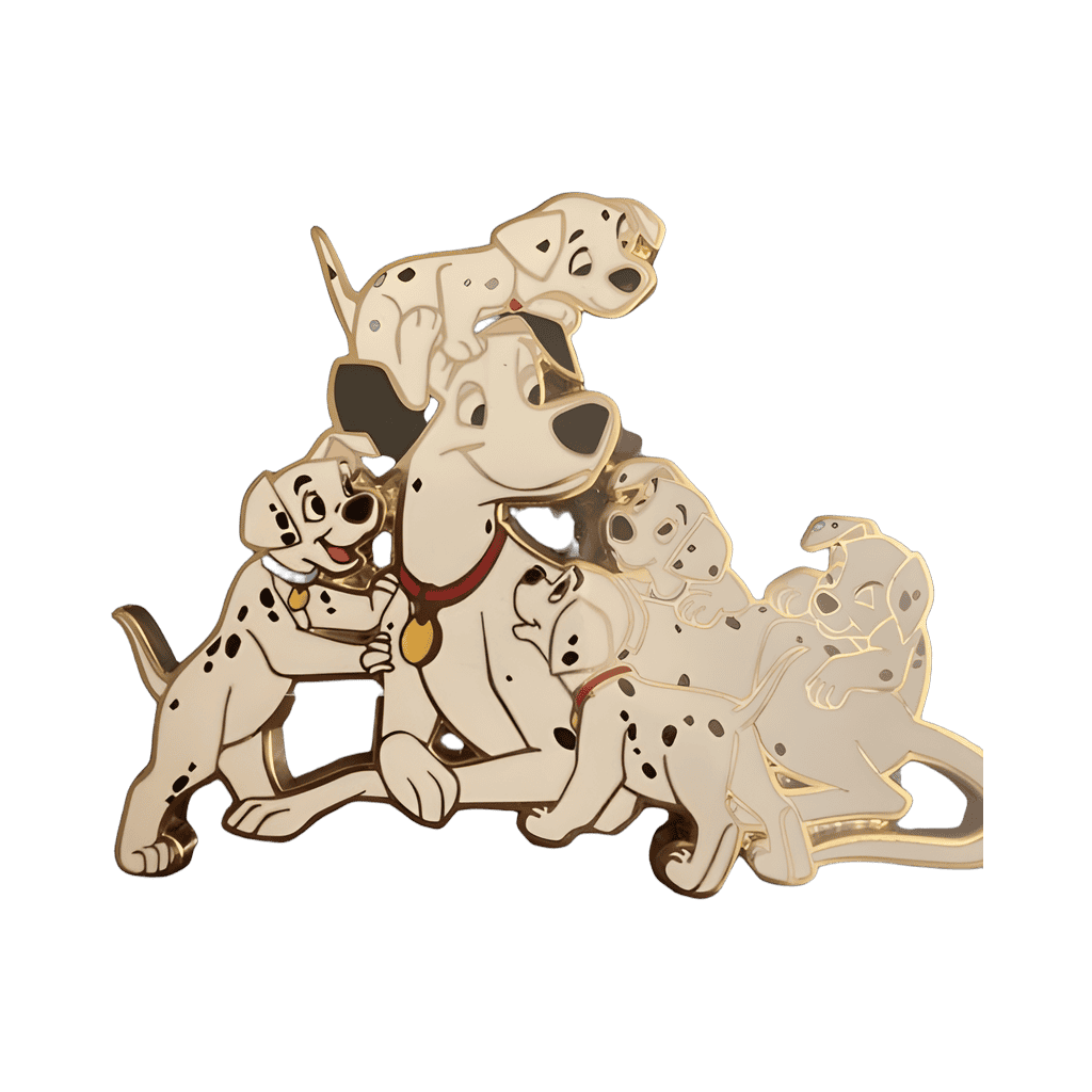Pongo with 5 Puppies Disney pin