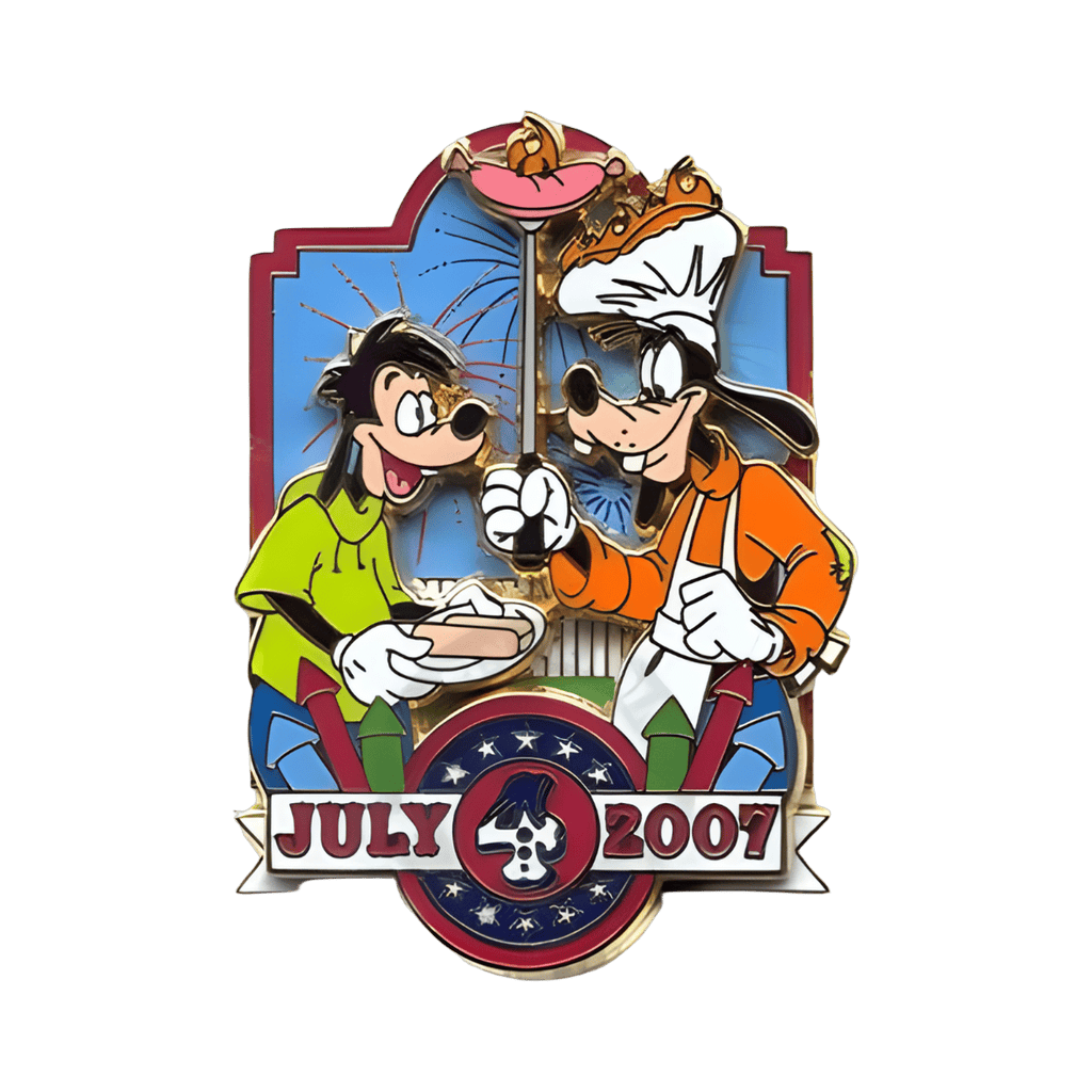 Max and Goofy 4th of July 2007 Disney pin