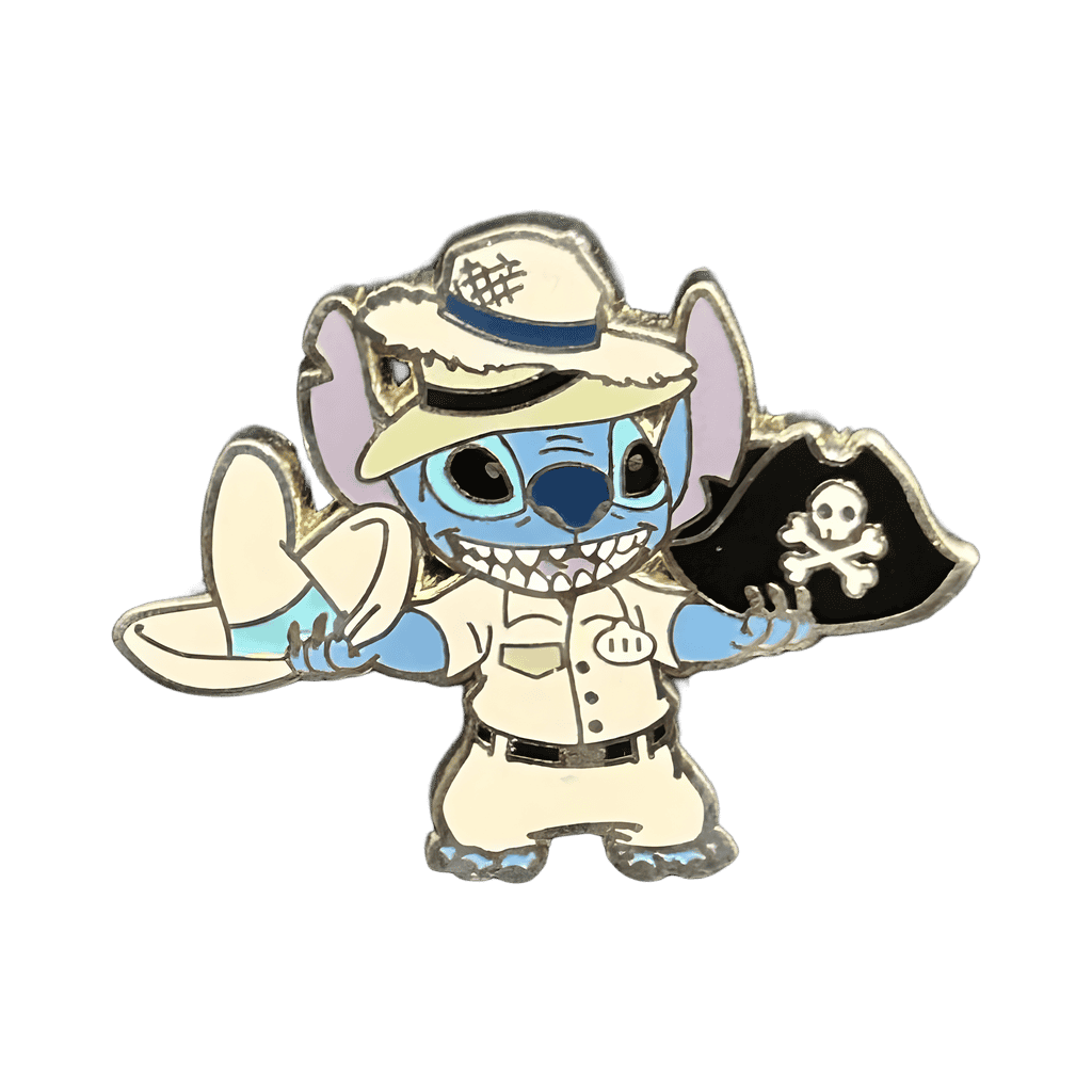 Stitch with Adventureland Hats Disney pin