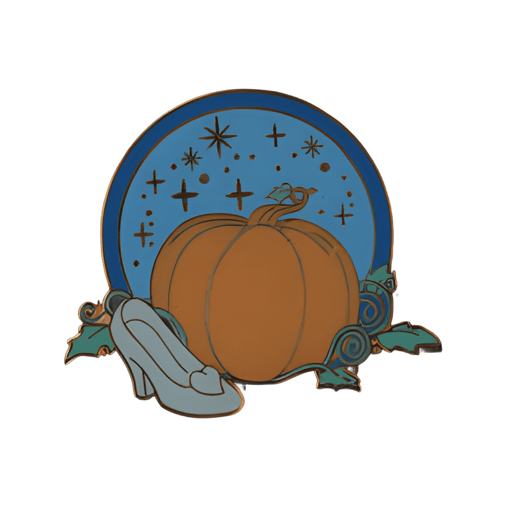Princess Fairytale Hall - Glass Slipper and Pumpkin (Concealed) Disney pin