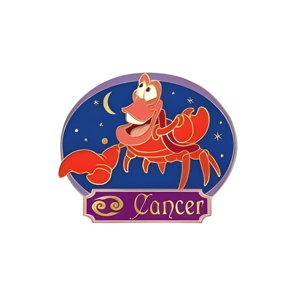 Sebastian and Cancer Disney pin