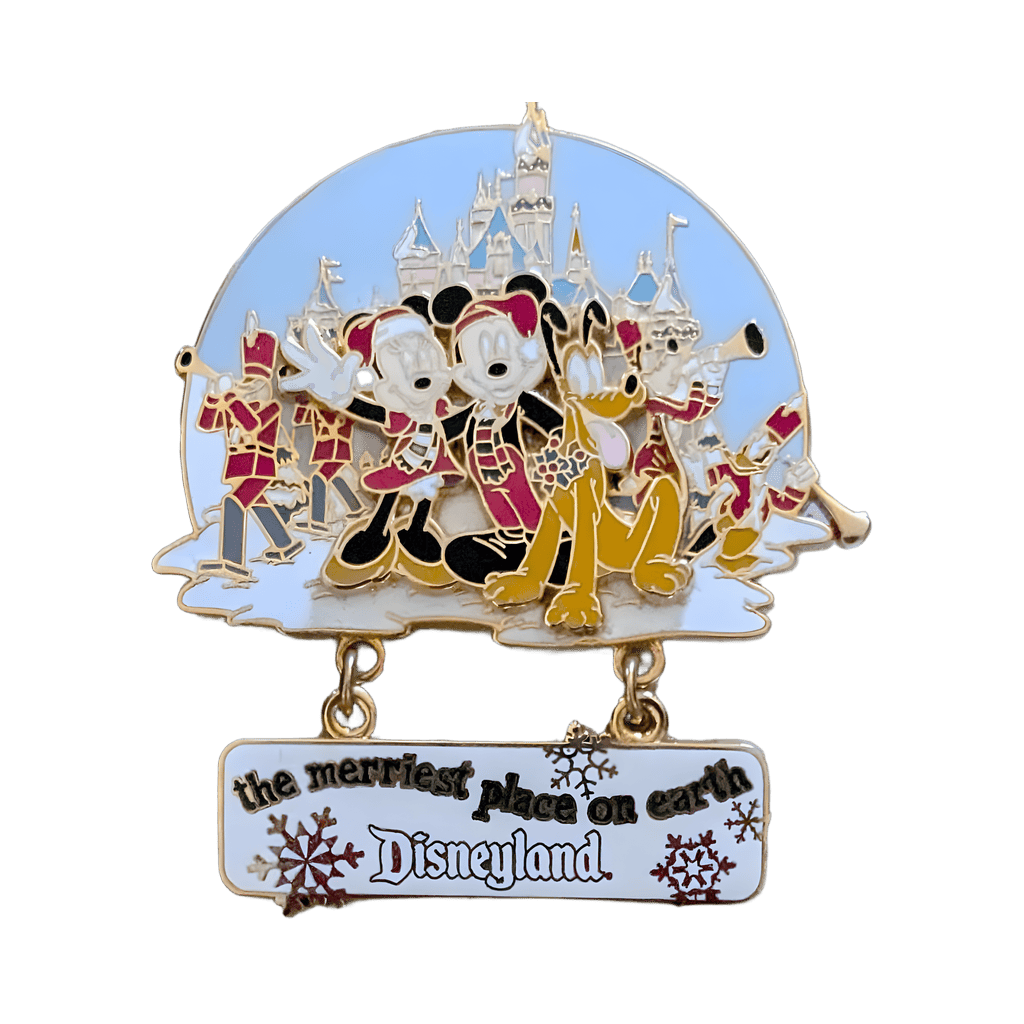 Mickey Minnie Pluto Merriest Place on Earth Disneyland Disney pin