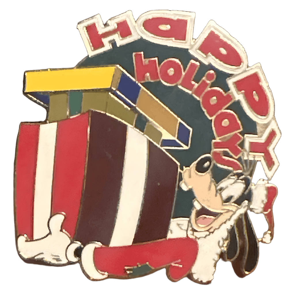 Happy Holidays Goofy Disney pin