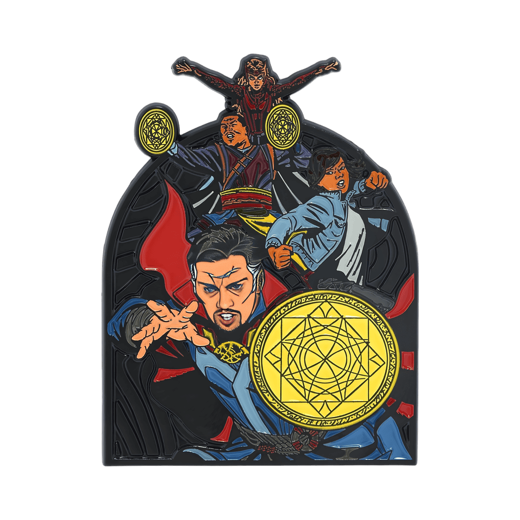 Scarlet Witch, Wong, America Chavez, and Stephen Strange Disney pin