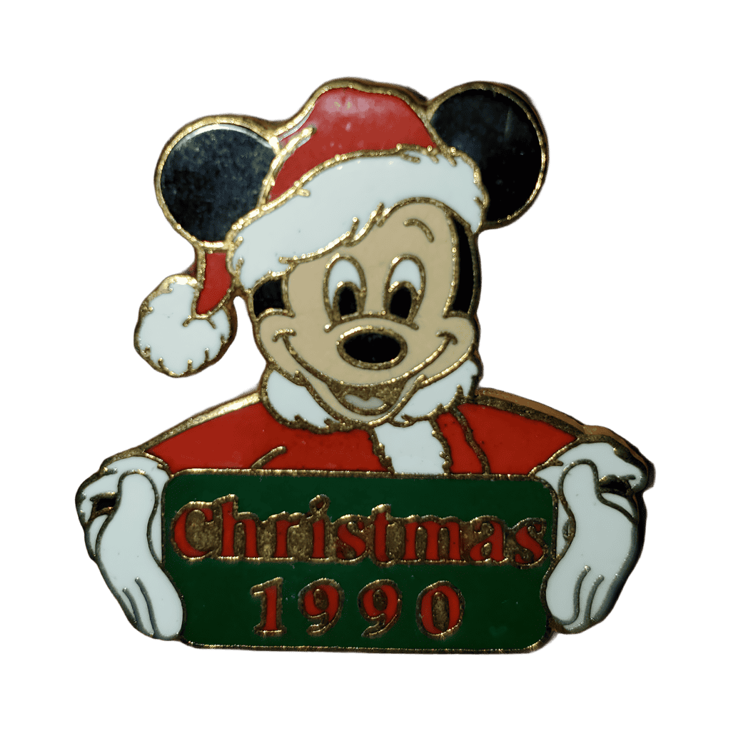 Santa Mickey Mouse Christmas 1990 Disney pin