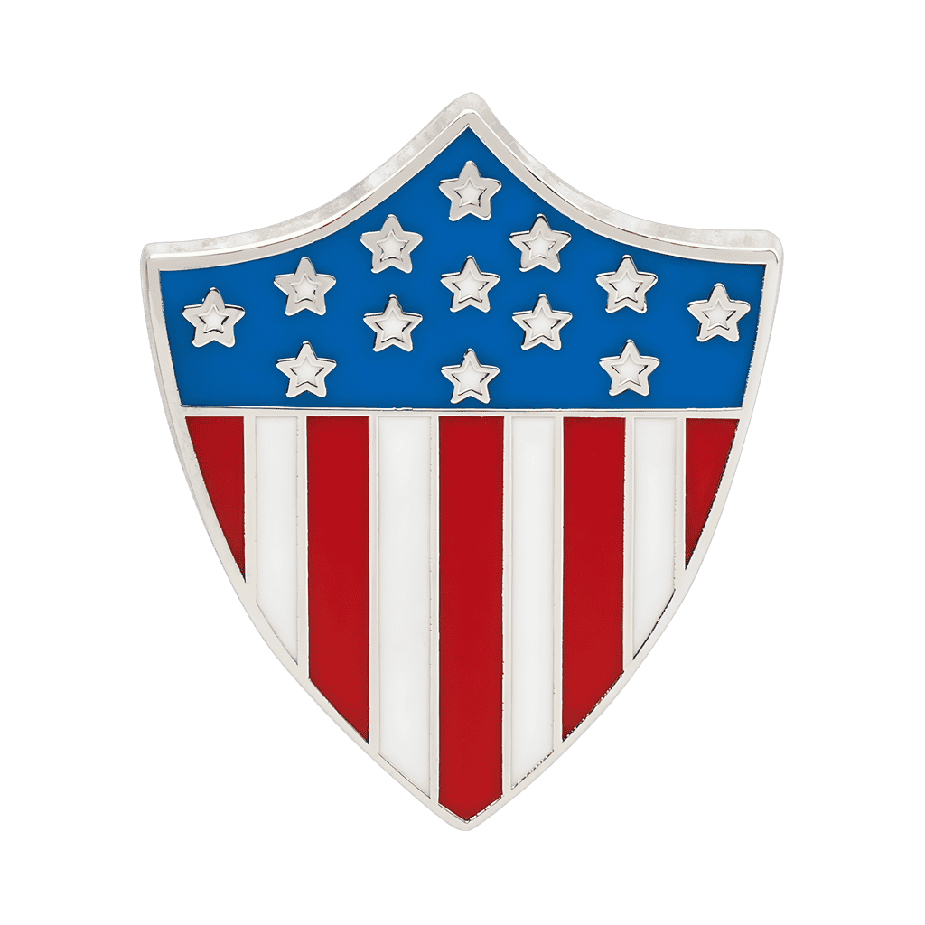 Golden Age Captain America Shield Disney pin