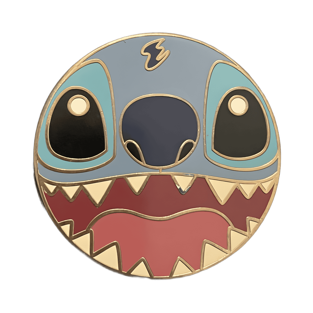 Stitch close-up Disney pin