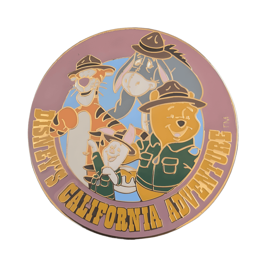 Pooh, Tigger, Piglet and Eeyore as Park Rangers Disney pin