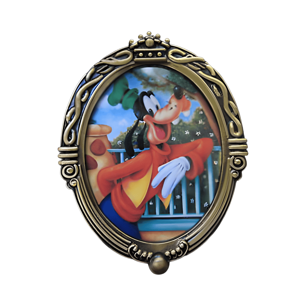 Goofy at Fence Disney pin