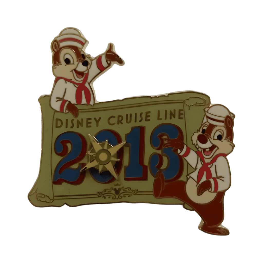 Chip & Dale 2013 Scroll Disney pin