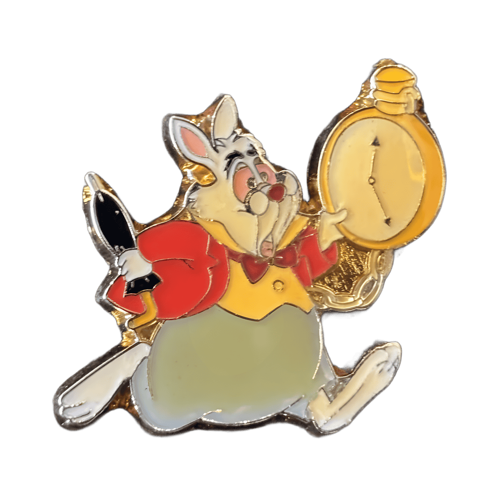 Alice in Wonderland 4 Pin Set 2 - #2 White Rabbit (Umbrella) Disney pin