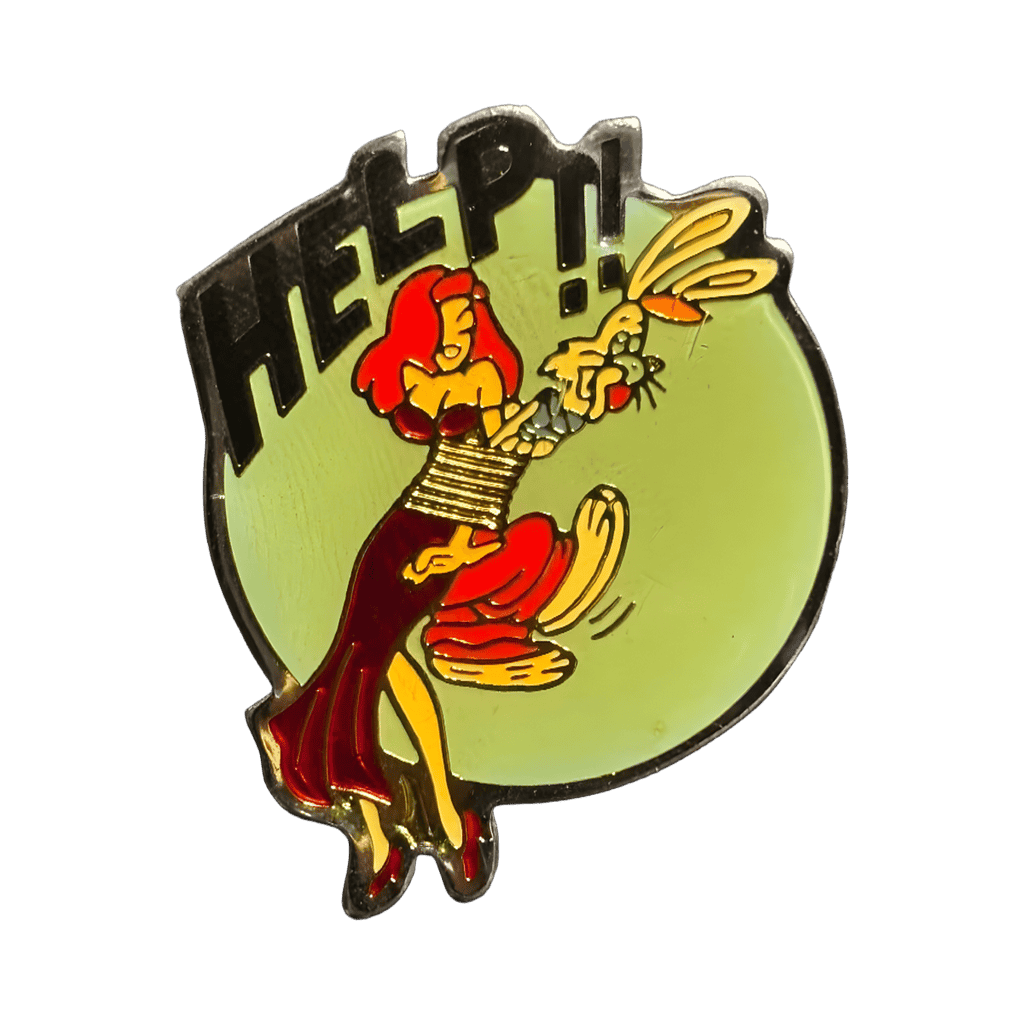 Roger Rabbit and Jessica Screaming HELP!! Disney pin