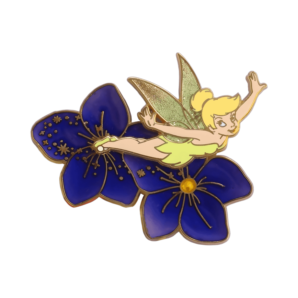 Blue Flowers Disney pin