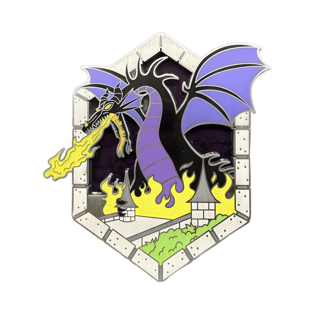 Maleficent Dragon Gate Stained Glass Pin Disney pin