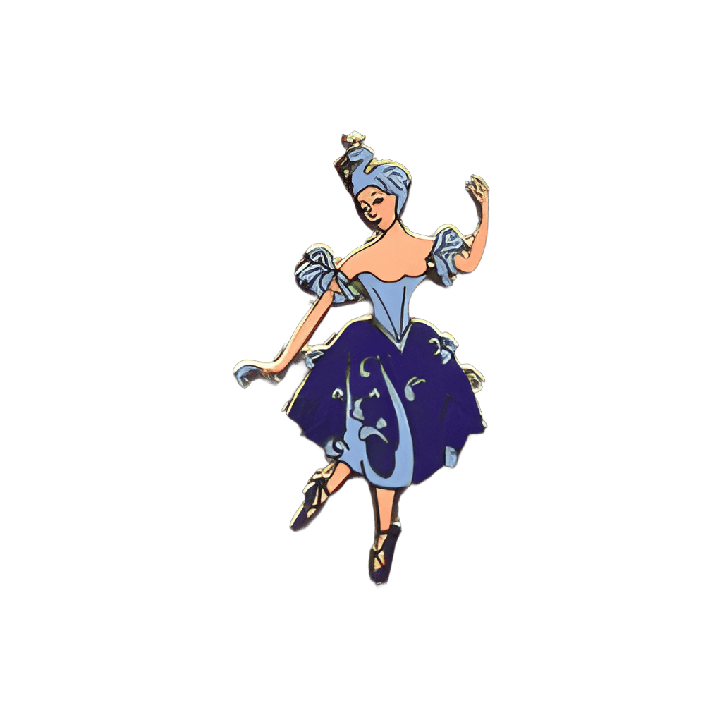 Blue Swan Ballerina Disney pin