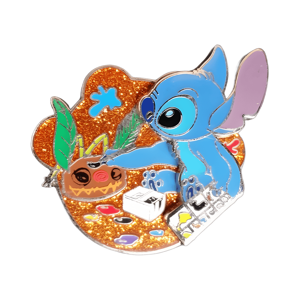 Stitch Painting Himself Disney pin