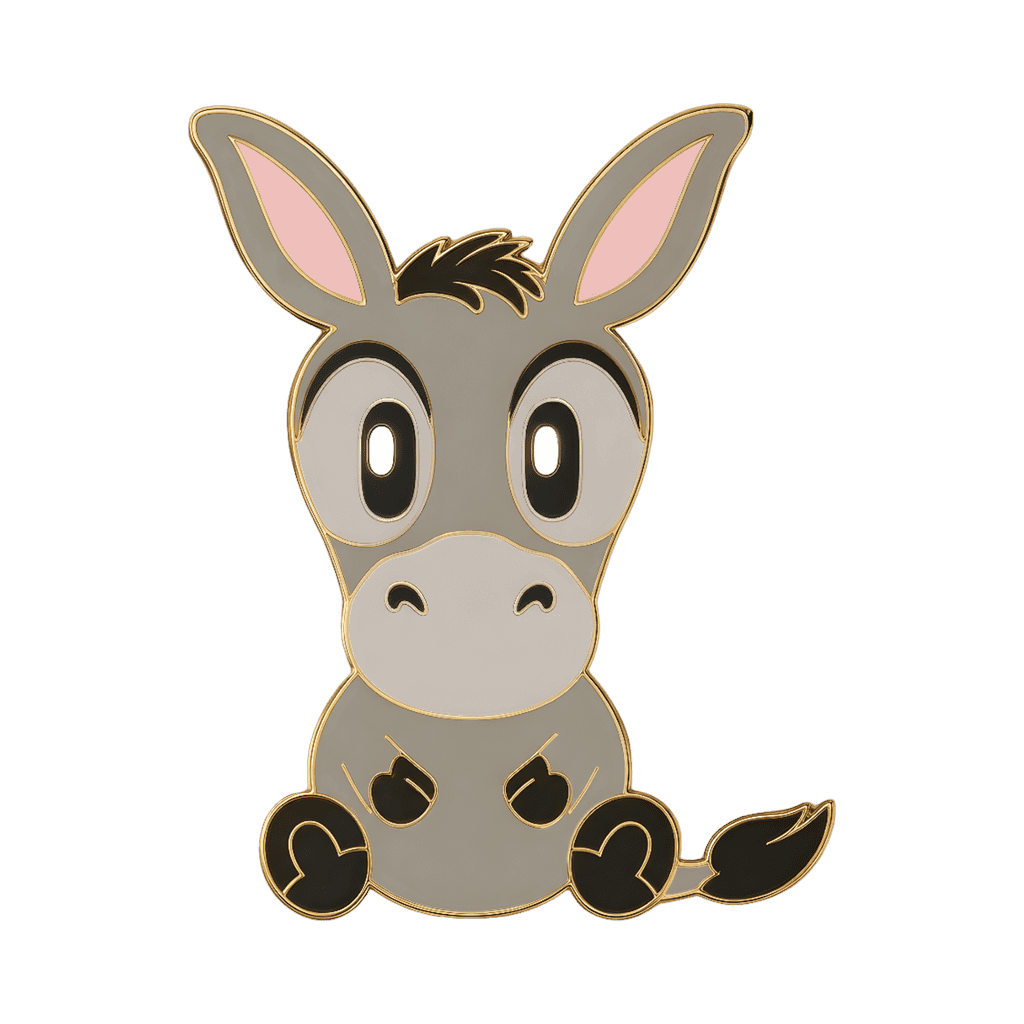 Braying Donkey Disney pin