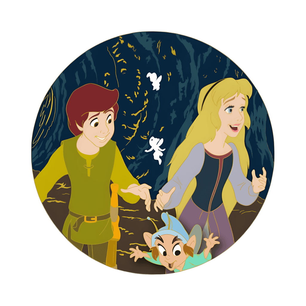 The Black Cauldron - Eilonwy and Taran Disney pin