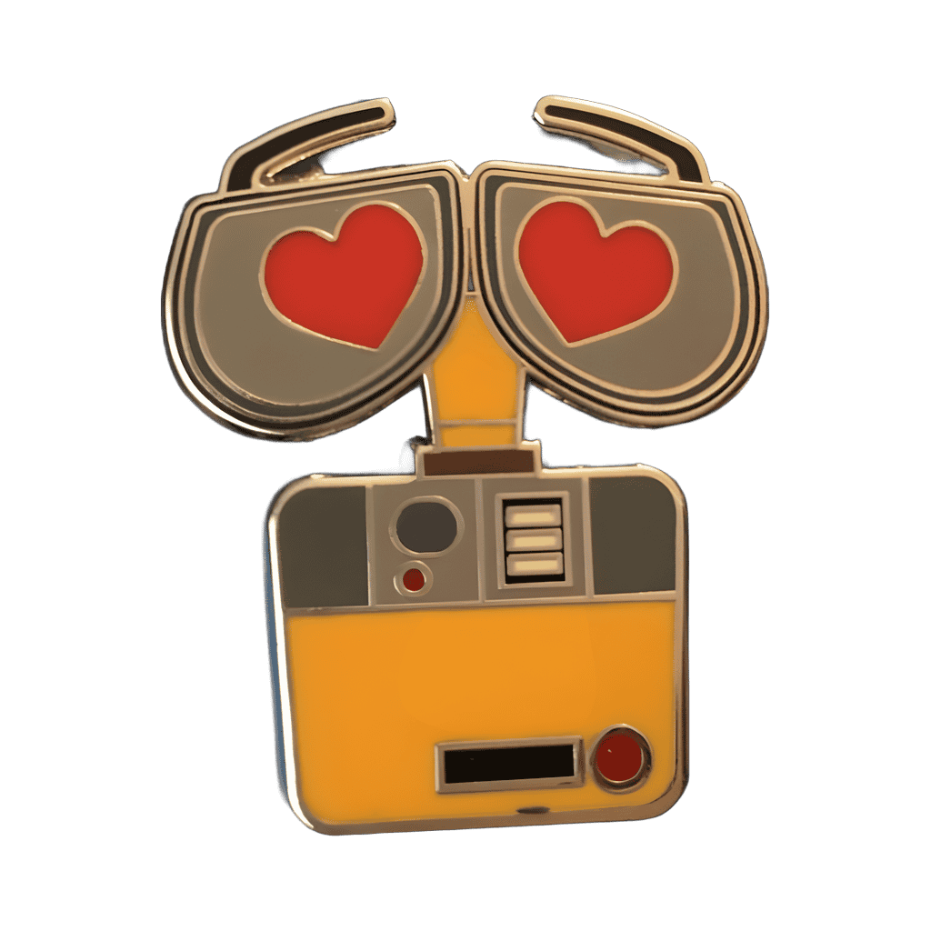 Wall-E with Heart eyes Disney pin