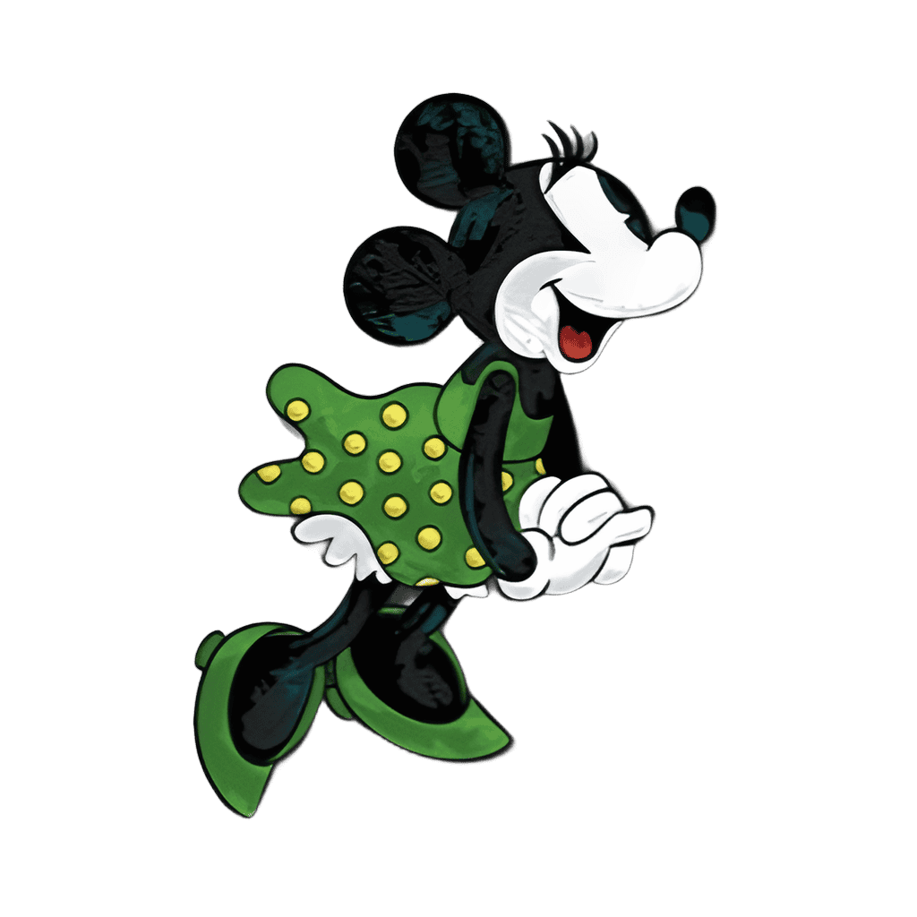 "Minnie" Green Dress by Guy Vasilovich Disney pin