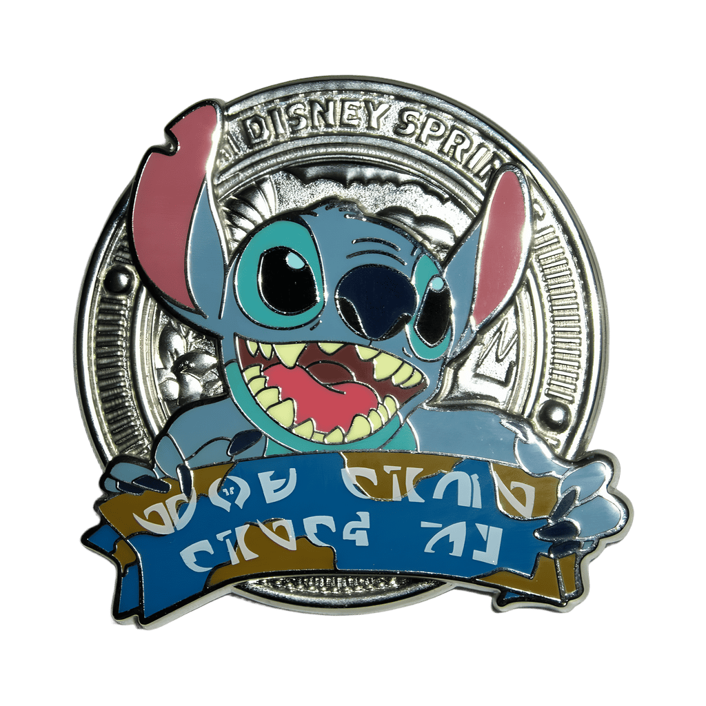 "Catch Me If You Can!" Canceled Scavenger Hunt Stitch Medallion Disney pin
