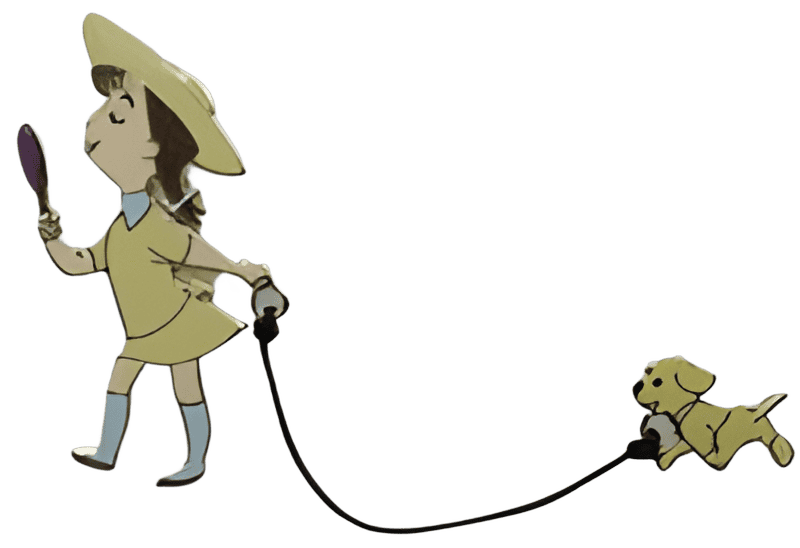 Girl with Puppy Disney pin