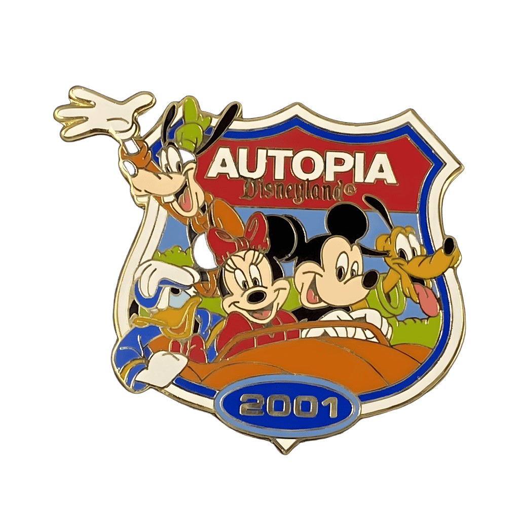 Autopia 2001 Interstate Sign Disney pin