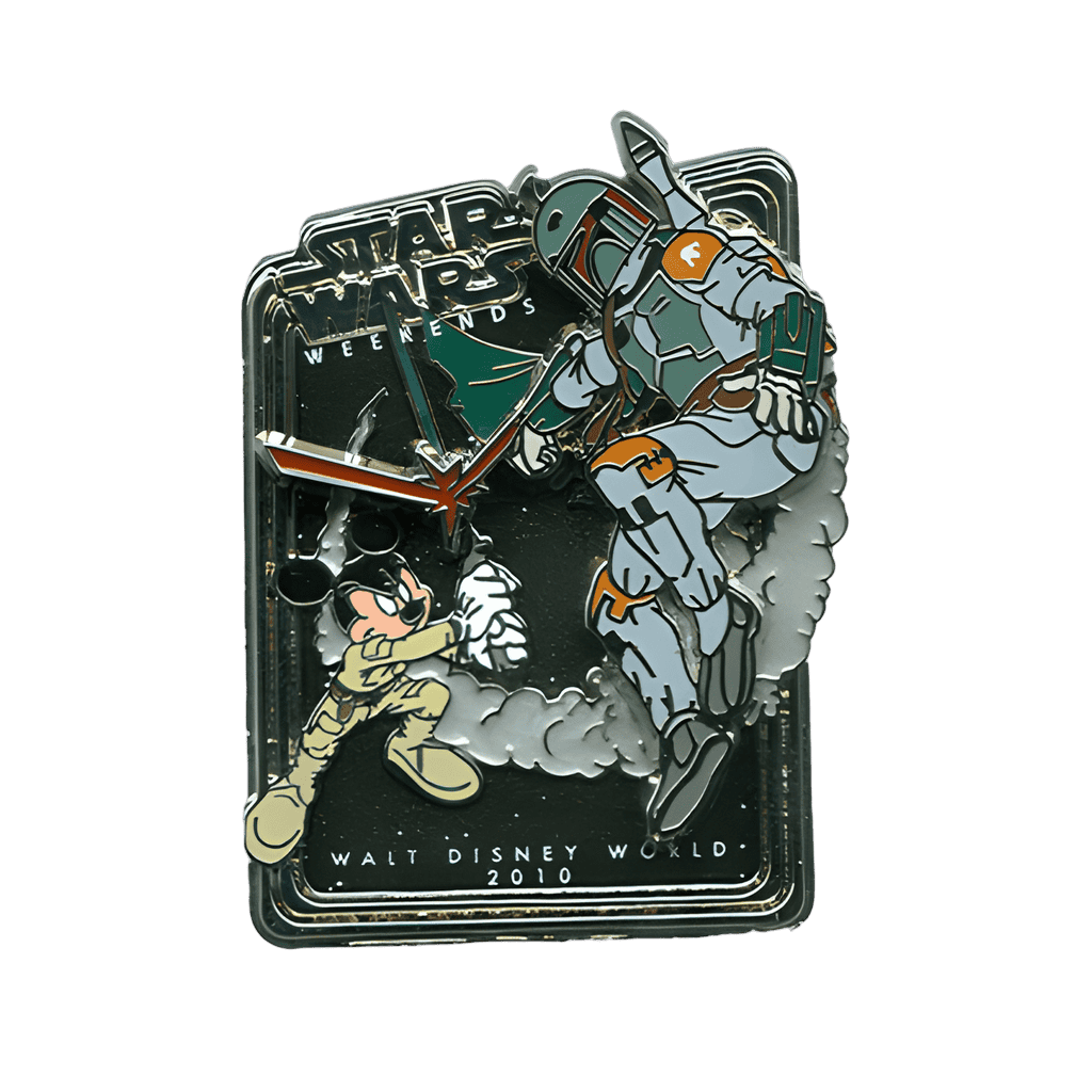 Logo Pin - Mickey as Luke Skywalker vs. Boba Fett Disney pin