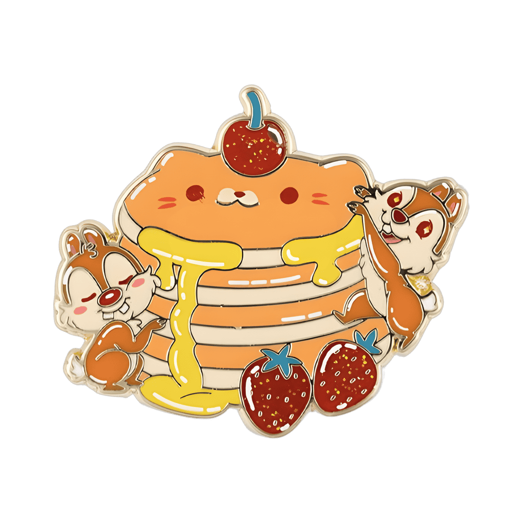 Chip & Dale with Pancakes Disney pin