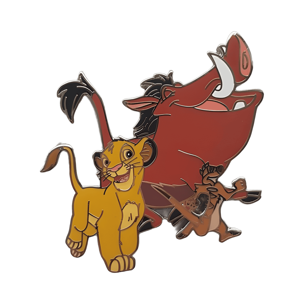 Young Simba, Pumbaa and Timon Walking Disney pin