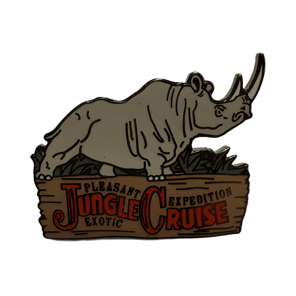 Jungle Cruise Sign - Rhinoceros Disney pin
