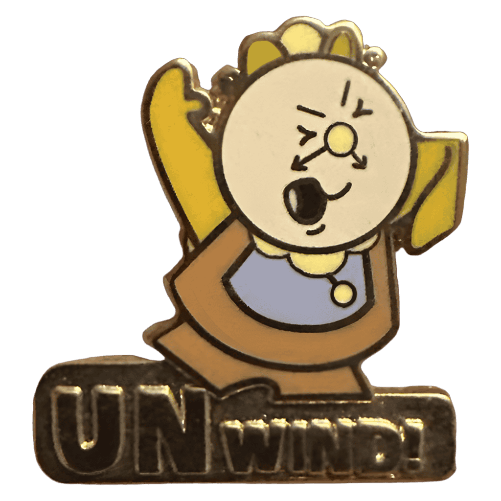 Cogsworth Unwind Disney pin