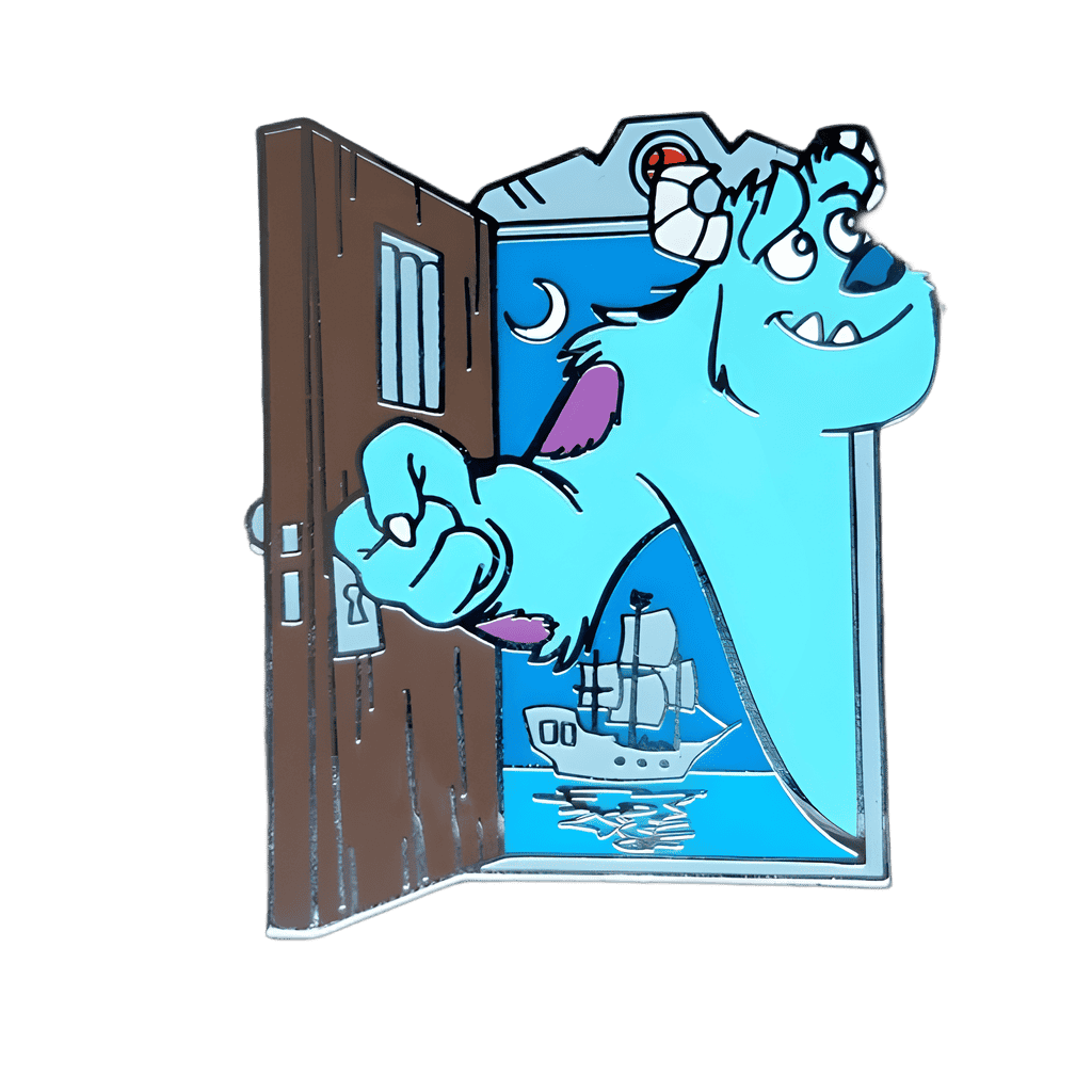 Sulley at Pirates of the Caribbean Disney pin