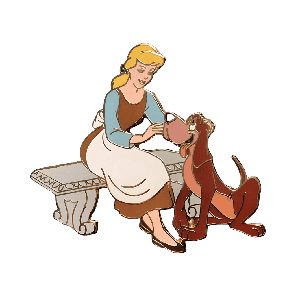 Cinderella and Bruno Disney pin