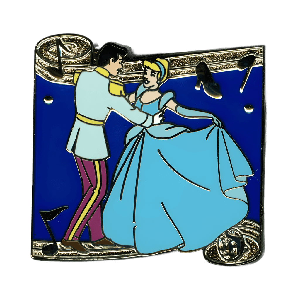 Dancing Scroll Mystery Collection - Prince Charming and Cinderella Disney pin