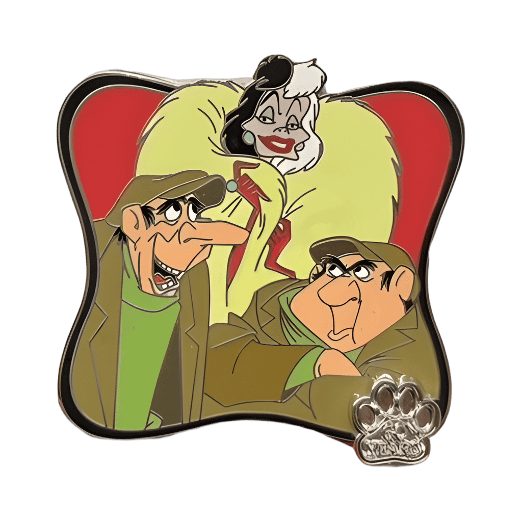 Cruella De Vil with Horace & Jasper Disney pin