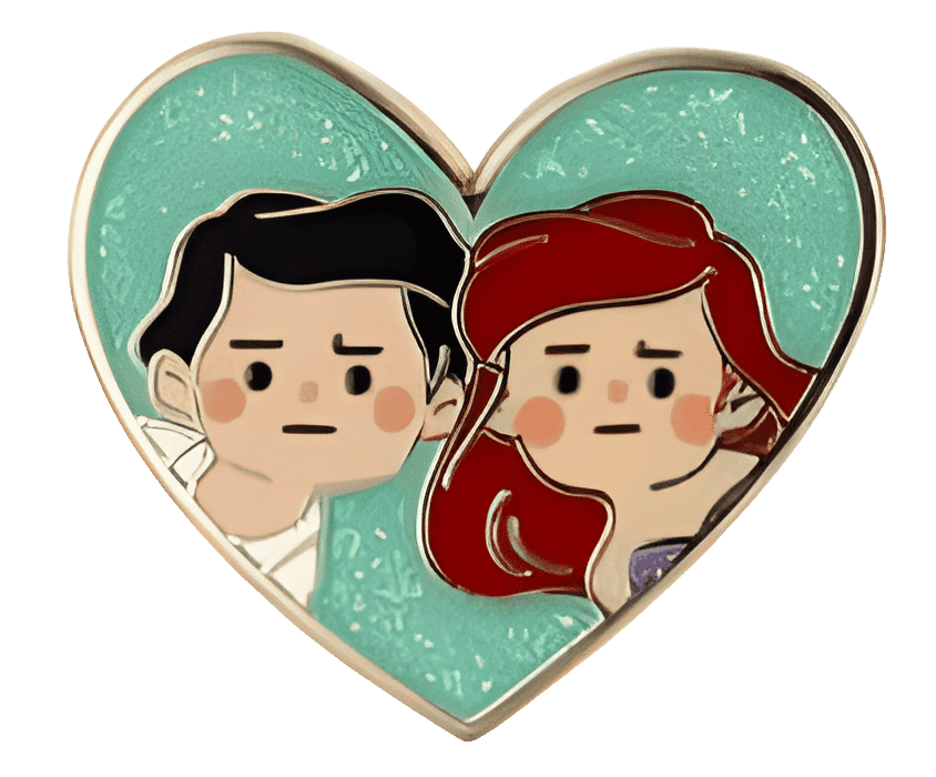 Ariel and Prince Eric Chaser Version Disney pin