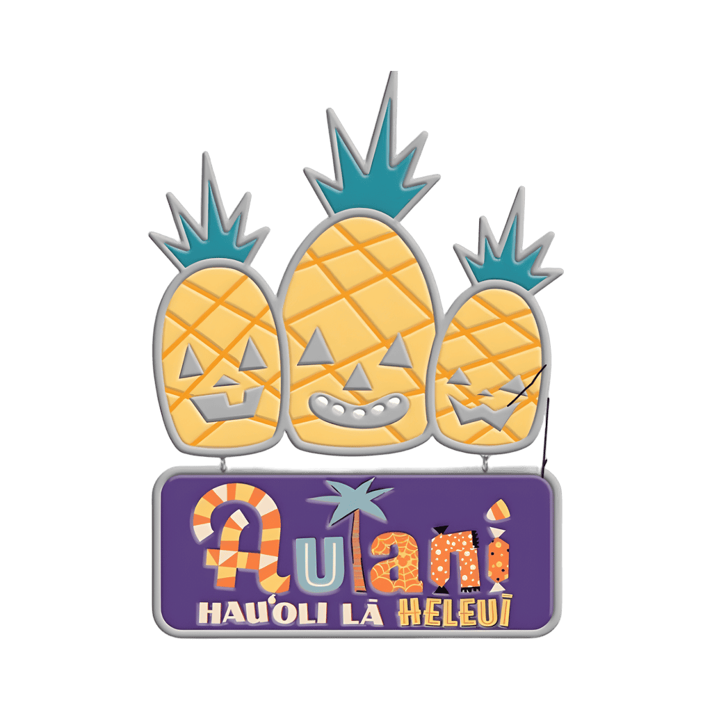 Aulani Resort Halloween Pineapple Jack-O-Lanterns Disney pin
