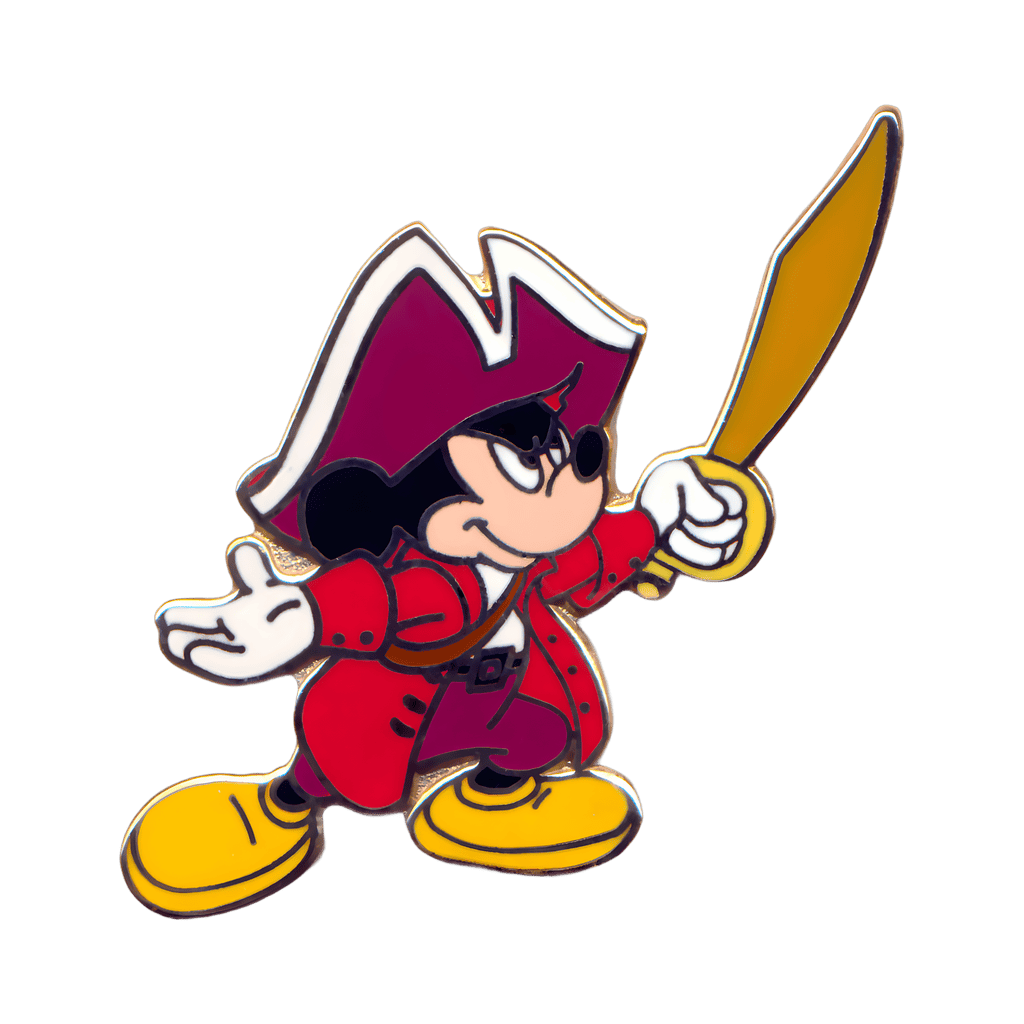 Pirate Mickey Brandishing a Sword Disney pin