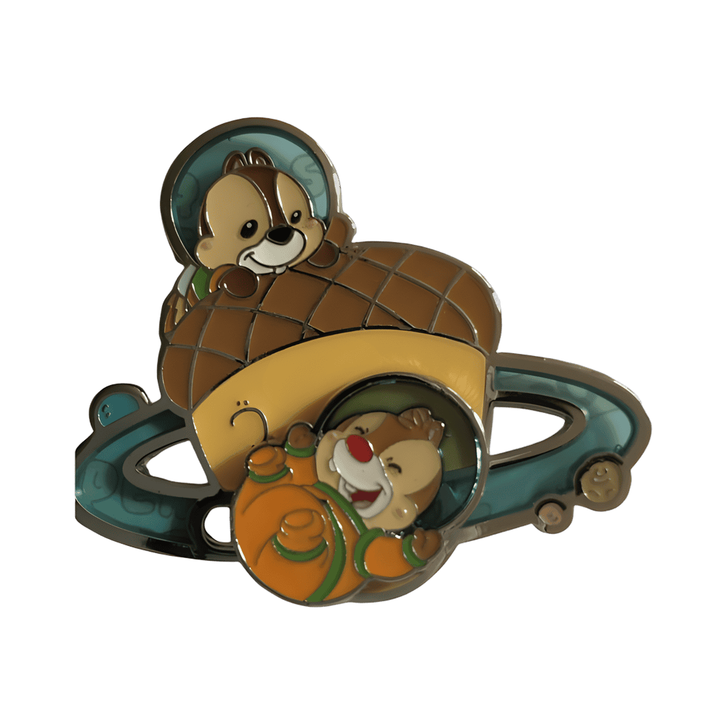 Chip and Dale in Space Disney pin