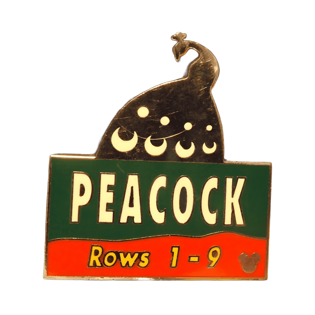 Peacock (Rows 1-9) Disney pin