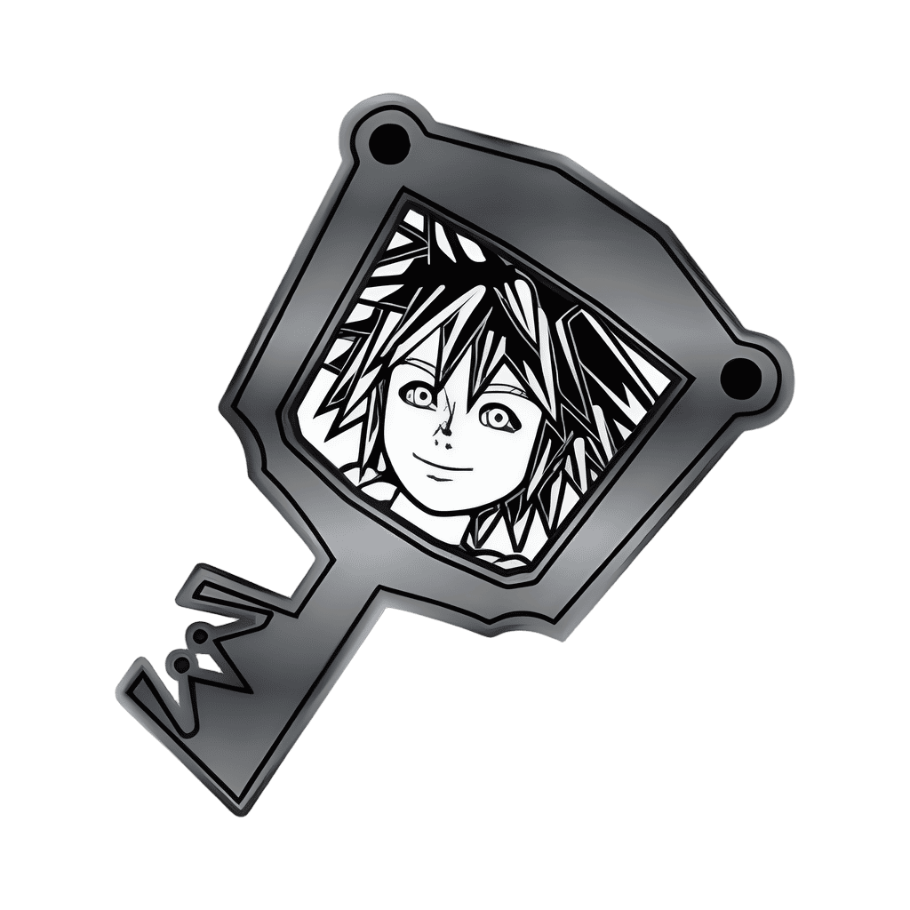 Sora (Y867) - Black and White Disney pin