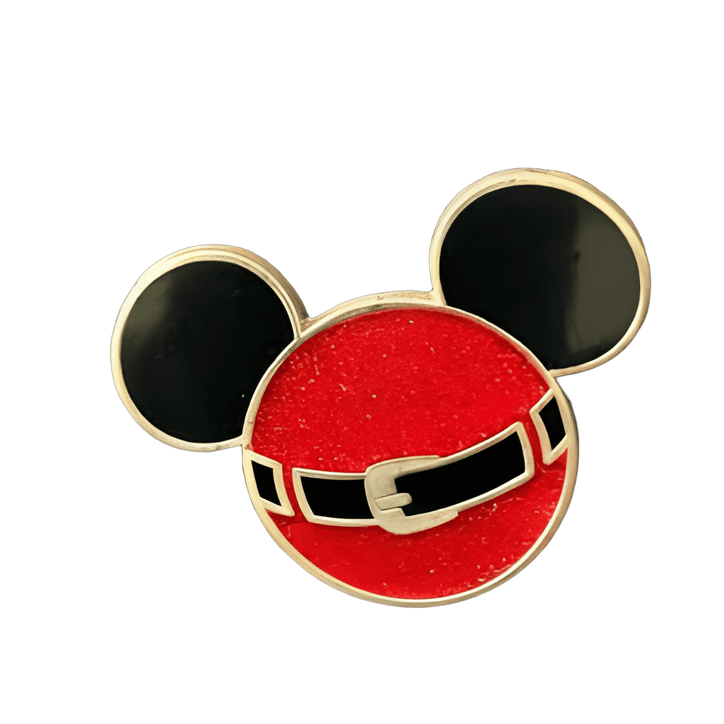 Mickey Glitter Santa Belt Christmas Ball Icon Disney pin