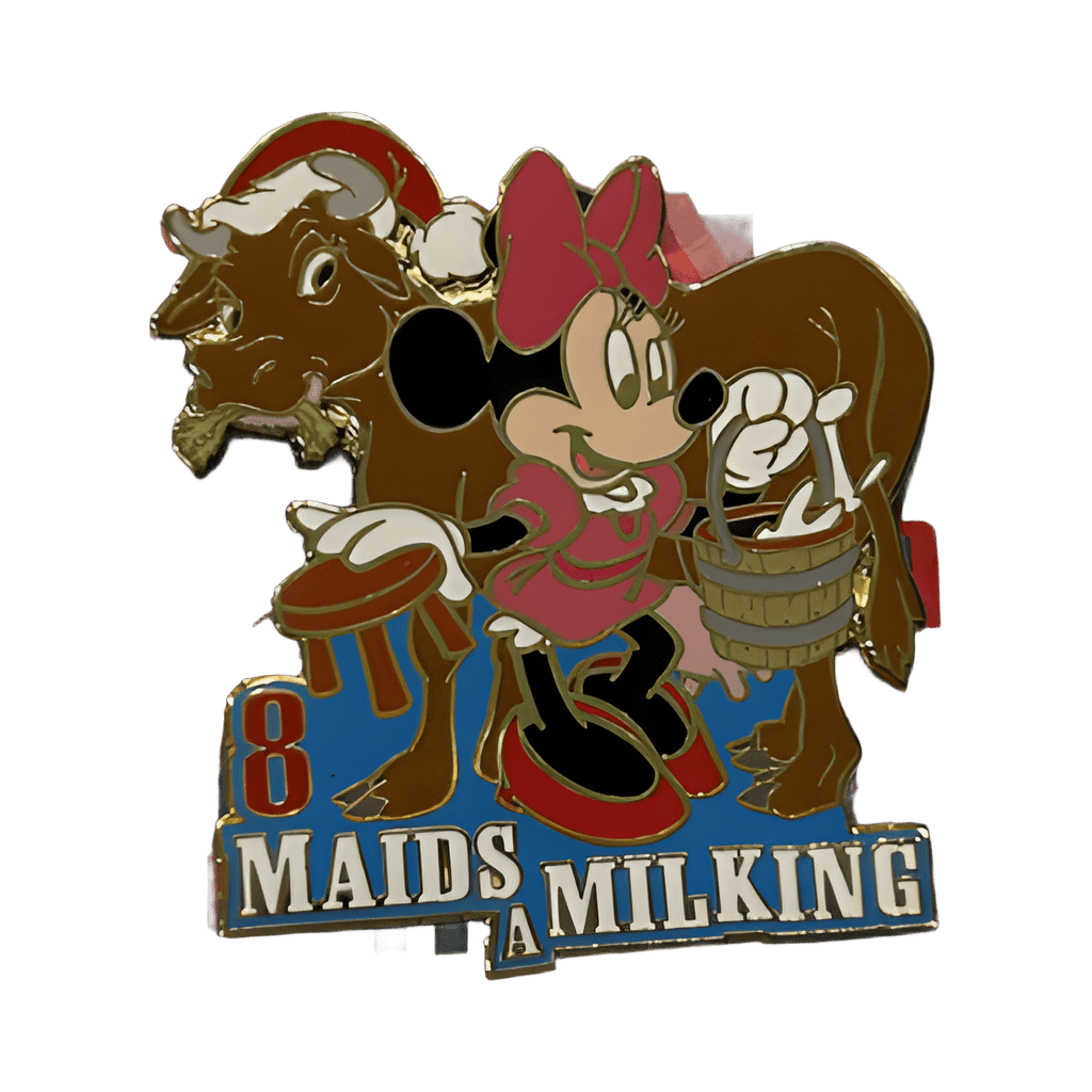 8 Maids A Milking - Minnie Disney pin