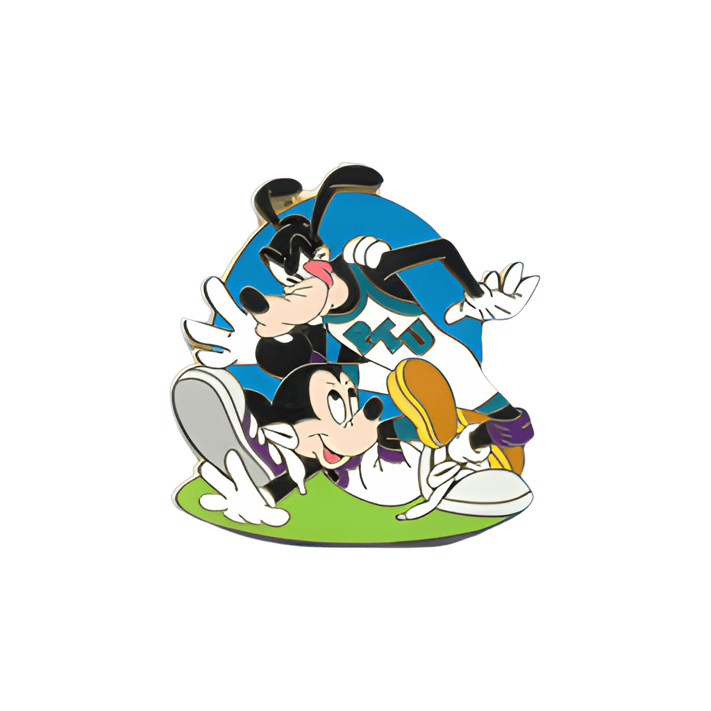 Wrestling Goofy & Mickey Disney pin